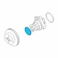 OEM 2001 Chevrolet Tracker Seal, Water Pump(O Ring) Diagram - 91176048