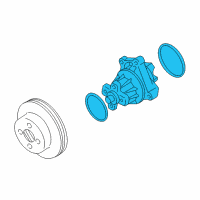 OEM Chevrolet Tracker Water Pump Diagram - 91177757