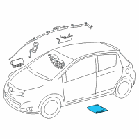 OEM 2019 Toyota Prius C Front Seat Air Bag Diagram - 73905-52020