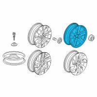 OEM Honda CR-V Wheel, Disk 16X6 1 Diagram - 42700-T1W-A01