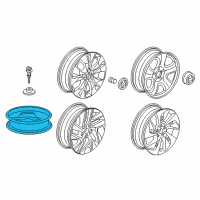 OEM 2012 Honda CR-V Disk, Wheel (17X4T) (Ring Techs) Diagram - 42700-T0A-J51