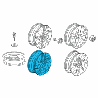 OEM 2016 Honda CR-V Wheel, Disk Al 17X Diagram - 42700-T1W-A85