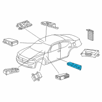 OEM 2011 Dodge Charger Module-Heated Seat Diagram - 68217268AF