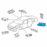 OEM 2014 Chrysler 300 Module-Transfer Case Control Diagram - 68528334AA