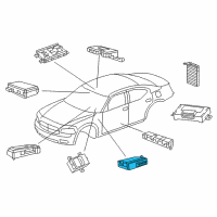 OEM 2012 Dodge Charger Module-Vehicle Systems Interface Diagram - 68056277AA