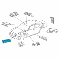 OEM 2011 Dodge Charger ABS Control Module Diagram - 5064986AF