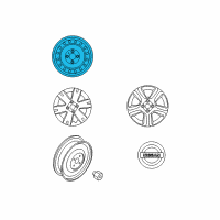 OEM 2010 Nissan Altima Wheel Assy-Disc Diagram - 40300-JA007