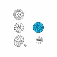 OEM 2013 Nissan Altima Aluminum Wheel (17X7.5) Diagram - 40300-ZX01B