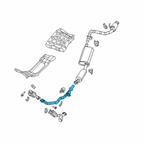 OEM Jeep Gladiator Exhaust Front Pipe Diagram - 68457049AA