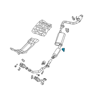 OEM 2021 Jeep Gladiator Exhaust Support Diagram - 68348753AB