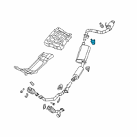 OEM 2020 Jeep Gladiator Exhaust Support Diagram - 68348755AB