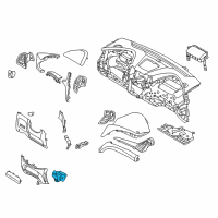 OEM Hyundai Santa Fe Sport Lamp Assembly-Mood, LH Diagram - 84793-2W000