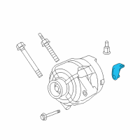 OEM 2007 Saturn Relay Alternator Brace Diagram - 12577775