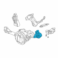 OEM 2003 Dodge Ram 2500 Bracket-Engine Mount Diagram - 52021167AA