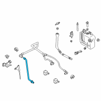 OEM 2000 BMW M5 Reservoir Hose Diagram - 61-66-8-361-041