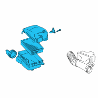 OEM 2019 Toyota Tacoma Air Cleaner Assembly Diagram - 17700-0P230