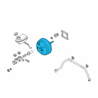 OEM 2014 Kia Sedona Booster Assembly-Brake Diagram - 591104D501