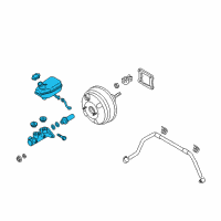 OEM Hyundai Entourage Cylinder Assembly-Brake Master Diagram - 58510-4D500