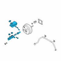 OEM 2007 Hyundai Entourage Cylinder Assembly-Brake Master Diagram - 58510-4D500