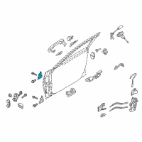 OEM 2012 Hyundai Genesis Hinge Assembly-Front Door Lower, RH Diagram - 79340-3M000