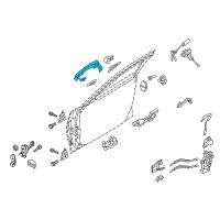 OEM 2015 Hyundai Genesis Door Handle Assembly, Exterior Diagram - 82651-B1000