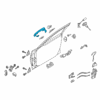 OEM Hyundai Genesis Door Handle Assembly, Exterior Diagram - 82651-B1000