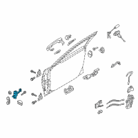 OEM Hyundai Genesis Checker Assembly-Front Door, LH Diagram - 79380-B1000