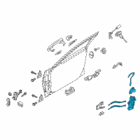 OEM 2015 Hyundai Genesis Latch Assembly-Front Door, LH Diagram - 81310-B1000