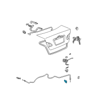 OEM 1989 Toyota Corolla Striker Diagram - 64621-12070