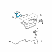 OEM 2006 Toyota Corolla Hinge Diagram - 64503-12160