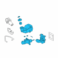 OEM 2014 Lexus GS450h Cylinder Sub-Assy, Brake Master Diagram - 47201-30840