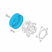 OEM 2014 Hyundai Accent Pulley-Coolant Pump Diagram - 25221-2B700