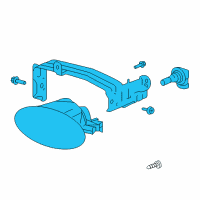 OEM Honda CR-Z Foglight Unit, Passenger Side (Coo) Diagram - 33951-SZT-A01