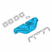 OEM 2016 BMW 750i xDrive Exhaust Manifold Diagram - 11-62-8-600-288