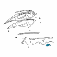 OEM Ford Latch Diagram - 4C3Z-16700-AA