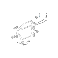 OEM Cadillac DTS Lock Rod Diagram - 15252620