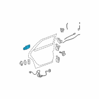 OEM 2002 Cadillac DeVille Handle, Outside Diagram - 20857696