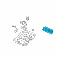 OEM 2003 Chevrolet Suburban 2500 Auxiliary Heater & Air Conditioner Control Assembly (At Roof Console) Diagram - 15112020