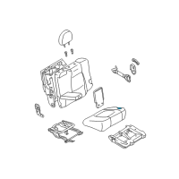 OEM 2002 Hyundai Santa Fe Frame & Pad Assembly-Rear Seat Cushion Diagram - 89150-26001