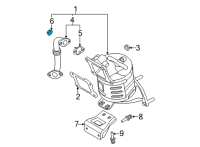 OEM Hyundai Elantra GT Nut Diagram - 28523-2B100