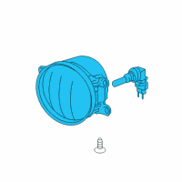 OEM 2008 Toyota Avalon Fog Lamp Assembly Diagram - 81210-06071