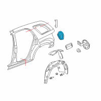 OEM Pontiac Torrent Housing-Fuel Tank Filler Pipe Diagram - 15216937
