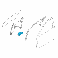 OEM Ford Fusion Window Motor Diagram - AH6Z-5423394-A