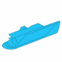 OEM 2004 Acura TL Light Assembly, Right Front Side Marker Diagram - 33800-SEP-A01