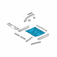 OEM Ford Escape Floor Pan Diagram - YL8Z-7811135-AA