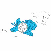 OEM Chrysler Aspen Water Pump Diagram - 5192066AE