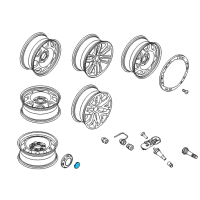 OEM 2022 Ford F-150 Wheel Cap Diagram - FL3Z-1130-H