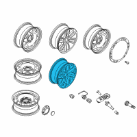 OEM Ford F-150 Wheel, Alloy Diagram - HL3Z-1007-B