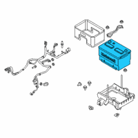 OEM 2013 Ford Police Interceptor Utility Battery Diagram - BXT-65-850