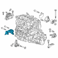 OEM 2014 Chevrolet Malibu Mount Bracket Diagram - 13227754